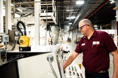 Appvion Employee working in the plant