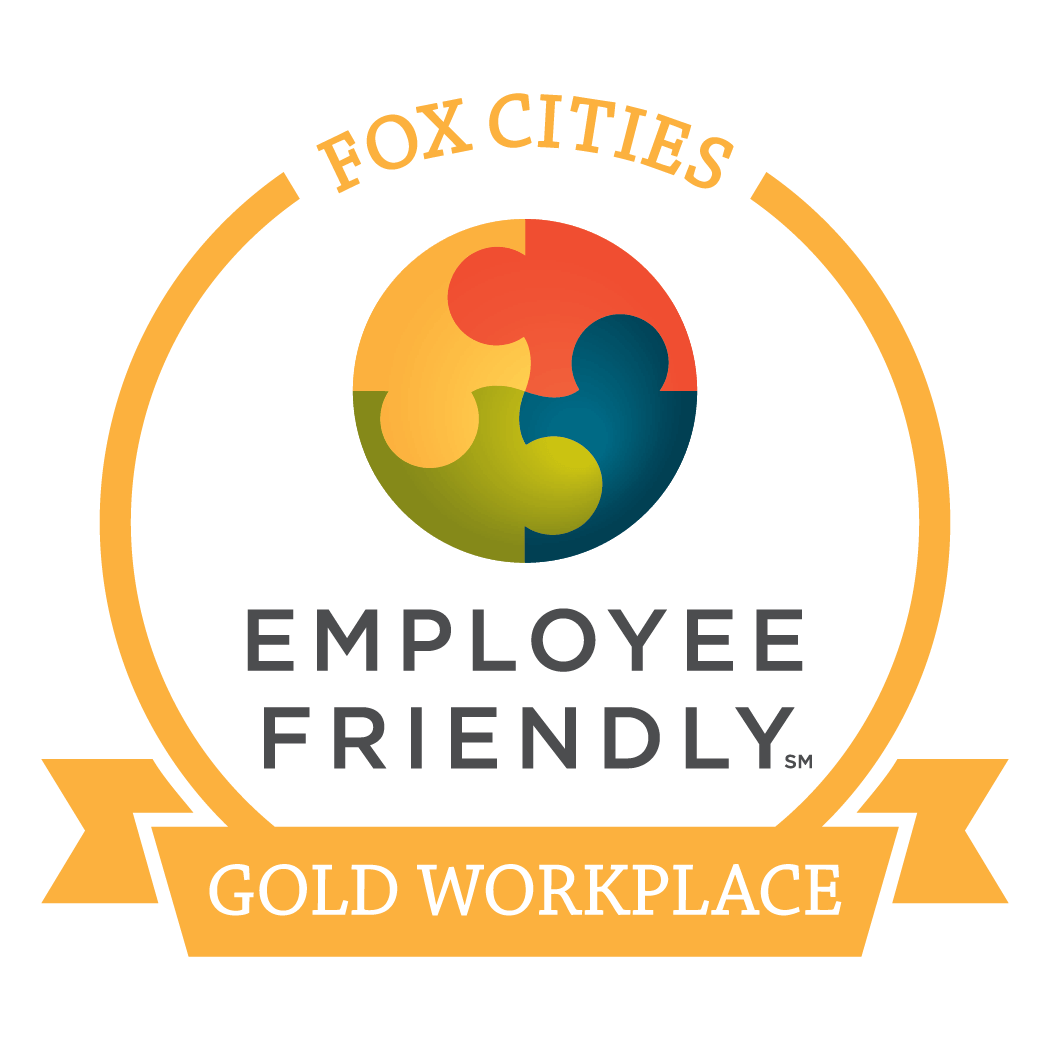Fox Cities Employee Friendly Gold Workplace badge
